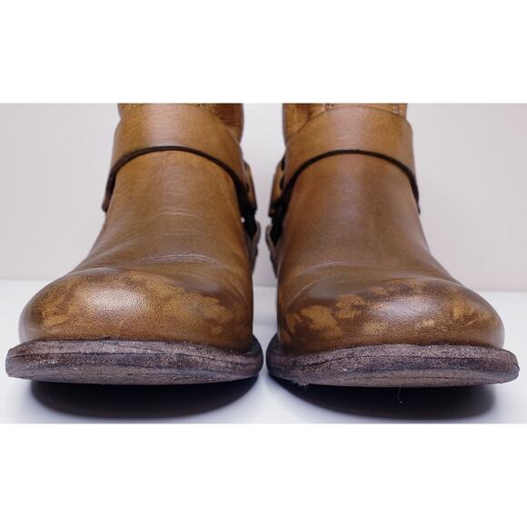 FRYE PHILIP HARNESS #76870 Ankle Boots Camel Women's Size 6.5B - Picture 6 of 16